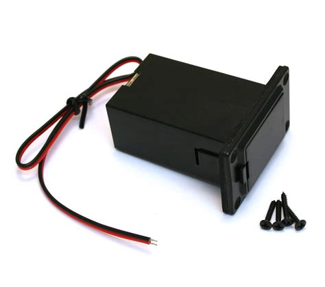 battery box fender electric stratocaster|acoustic guitar battery box.